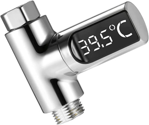 Lcarege Digital Shower Thermometer 5~85C Digital Thermometer, with 360 Rotating LED Water Meter