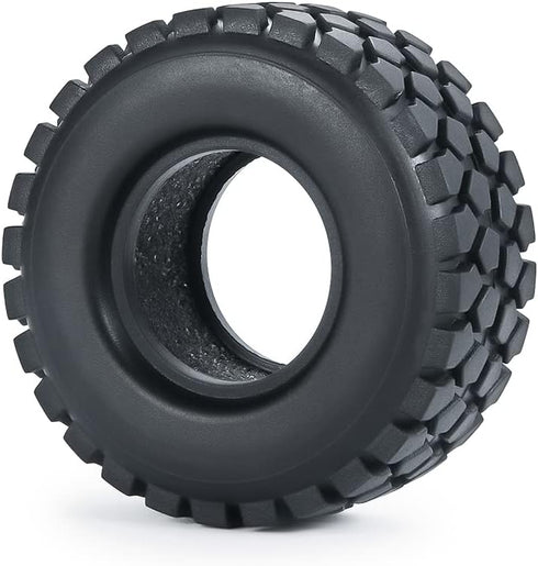 RCLIONS 4pcs Rubber Micro 1" RC Wheel Tires with Foam Insert for 1/24 Axial SCX24 AXI00001 AXI00002 Deadbolt