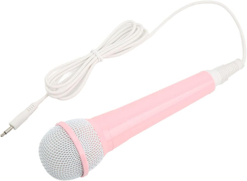 ASHATA Professional Kids Dynamic Microphone, Wired Music Toy with 3.5mm Plug for Karaoke Fun