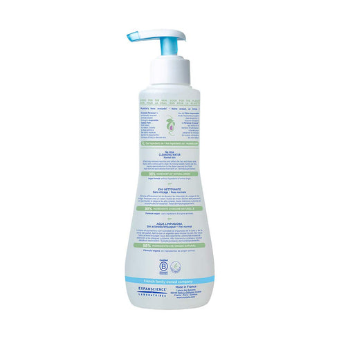 Mustela Baby Cleansing Water, No-Rinse Micellar Water with Natural Avocado & Aloe Vera for Baby's Face, Body & Diaper