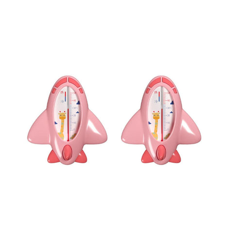 Bathing Water Thermometer Set for Infants, 2pcs Pink Waterproof Bath Temperature Sensor,