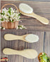 Baby Hair Brush, Wooden Goat Bristles for Newborns & Toddlers, Ideal for Cradle Cap, Hypoallergenic, 1 Count