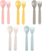 Shopwithgreen 10 PCS Bamboo Toddler Utensils Set - Kids Spoons and Forks Flatware, BPA Free, Dishwasher Safe