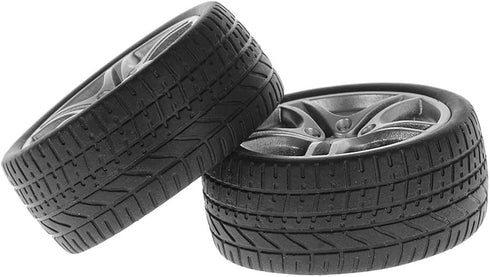Tires - 4pcs 48mm Simulation Rubber Wheel Tire for Toy Model DIY RC Spare Parts - Black