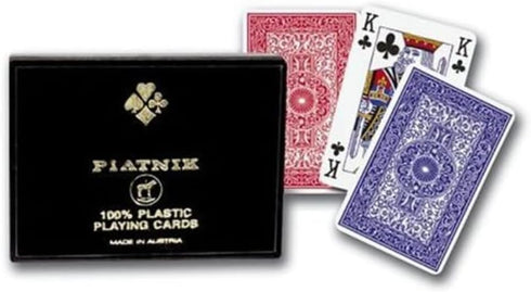 Piatnik 100% Plastic Double Deck Bridge Playing Cards