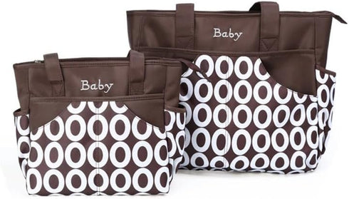 Generic 2pcs Mummy Backpack. (2, Baby Diaper Bag Suits for Mom, Baby Bottle Holder Nappy Bag Stroller Pink, Medium)