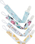 Baby Pacifier Clips, 4 Pack Binky Holder and Leash for Boys and Girls, Universal Fit for Teethers & Toys