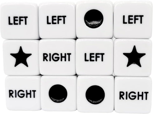 Ahoper Right Left Center Dice Only 12 Dices Prime Dice Game six sided