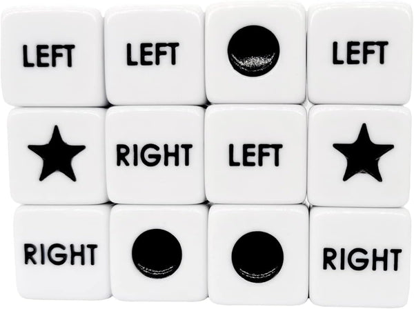 Ahoper Right Left Center Dice Only 12 Dices Prime Dice Game six sided