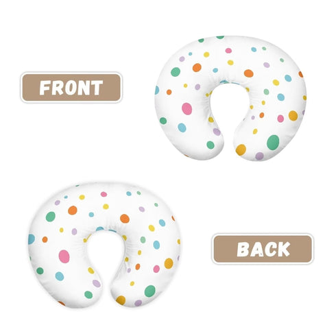 Goronwyfloyd Colorful Dot Nursing Pillowcase Ultra Soft Comfortable Newborn Nursing Pillow Case Stain Resistant