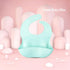 Silicone Baby Bibs, Waterproof Feeding Bibs with Food Catcher Pocket, Adjustable for Toddlers, 2 Pack Baby Essentials