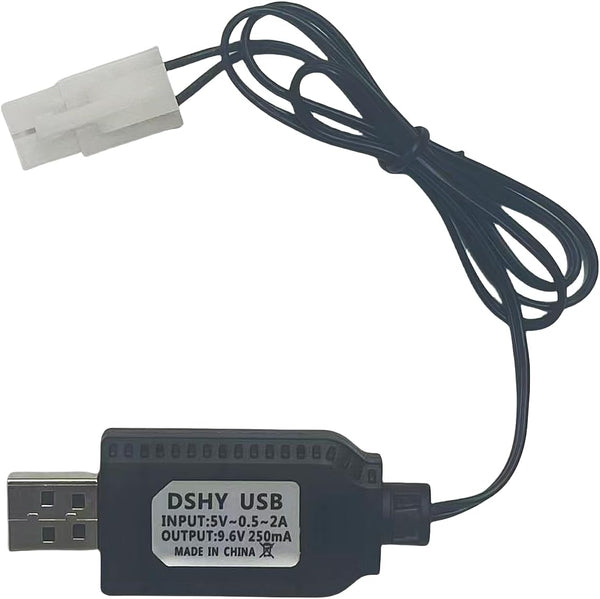BaiWeiDun 9.6V NiMH/NiCd Battery Charger Cable with Standard Tamiya Plug Compatible RC Car