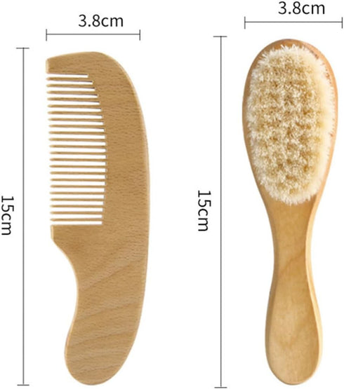 Set KOMBIUDA Infant Hair Brush Brush Comb for Newborns Toddler Hair Accessories Cradle Cap Comb