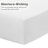 Everyday Kids 2-Pack Fitted Crib Sheets, 100% Soft Microfiber Baby Sheet, White and Lavender Nursery Sheets
