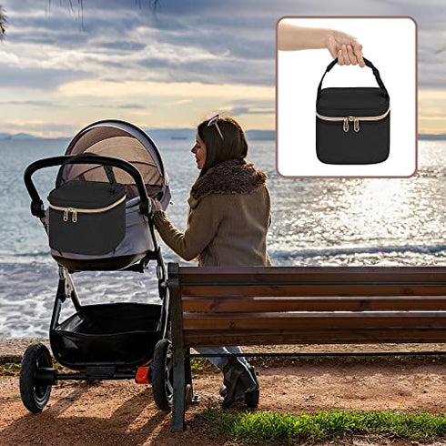 Pack Fasrom Breast Pump Tote Bag with Laptop Sleeve Bundle with Breastmilk Cooler Bag with Ice for Working Moms