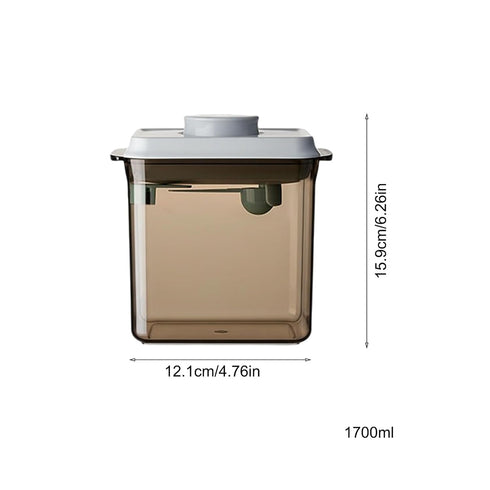 Genrico 1700ml Formula Container - Airtight Dispenser | Portable Milk Powder Container with Spoon, Leak Proof