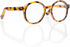 Toyvian 2pcs Clear Glasses for Kids DIY Doll Supplies, Round Retro Decorative Glasses