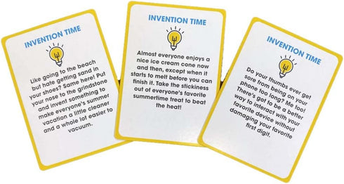 Unnecessary Inventions Game, Invent Things to Solve Problems That Don’t Matter, Ages 12+, 4-8 Players
