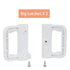 Retractable Mesh Baby Gate Replacement Parts, Full Set Wall Mounting Hardware, White