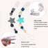 15Pcs/Pack Pacifier Clip Holder, Plastic Mitten Binky Clip for DIY Personalized Teething Toys, White Color 15mm