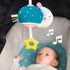 Taf Toys Musical Mini Moon, On-The-Go Pull Down Hanging Infant Toy with Music and Lights, Travel Companion for Baby