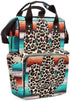 SunFancyCustom Funny Leopard Cactus Cute Diaper Bag Baby Nappy Bag Daughter Multi-Function Custom Baby Bag Picnic