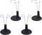 PATKAW Doll Stand, 4 Pcs Portable 5.9 Inch Black Doll Stands for Teddy Bear Display and Organization of Children's Dolls