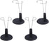 PATKAW Doll Stand, 4 Pcs Portable 5.9 Inch Black Doll Stands for Teddy Bear Display and Organization of Children's Dolls