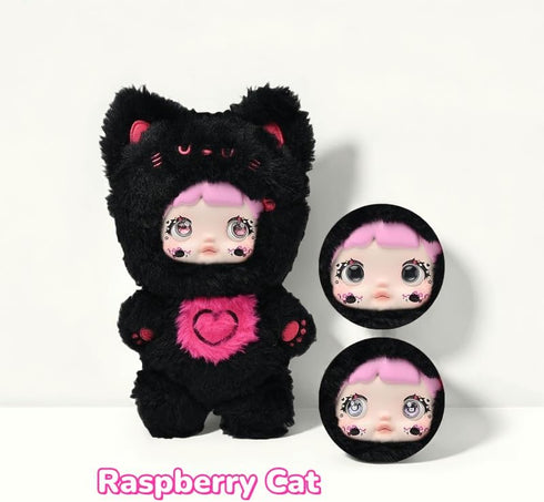 Mckkymi Nommi 1PC, (1 7 Plush Blind Box, Kawaii Cute Series Stuffed Blind Box Doll Kawaii Mystery Plush Toys