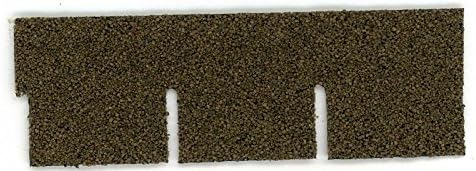 Dollhouse Miniature Roofing Brown Square Asphalt Shingles