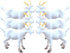 NUOBESTY Mini Goat Figurines 6pcs Simulated White Goat Animals, Tiny Farm Sheep Figures, Educational Toys, Cake Topper