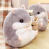 Hamster Plush Toy, Gray Hamster Stuffed Animal Pillow, Birthday Xmas Gift for Kids (15.7''x11.8'')