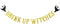 Halloween Gold Glitter Drink Up Witches Banner, Witches Party Decorations for Haunted Mansion