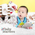 Baby Starters Super Soft Sock Monkey Baby Blanket, Ivory and Red, 30"x40" for Newborns and Moms