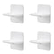 kulusion 4 Packs Adhesive Furniture Anchors No Drill, Anti Tip Furniture Wall Anchors