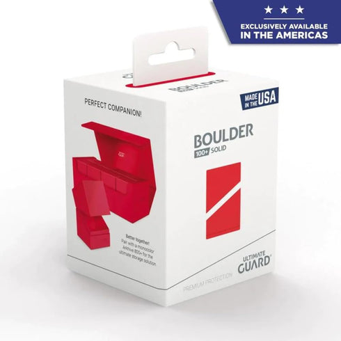 Ultimate Guard Boulder 100+ Classic Deck Case - Secure & Durable Storage for 100 Double-Sleeved TCG Cards