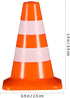 STOBOK Traffic Cone, 14 PCS Miniature Traffic Signs Toys, Construction Toys for Kids Educational Roadblock Toy