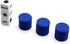Left Right Center Dice Game Set, 3 Dices + 36 Blue Chips (Blue)