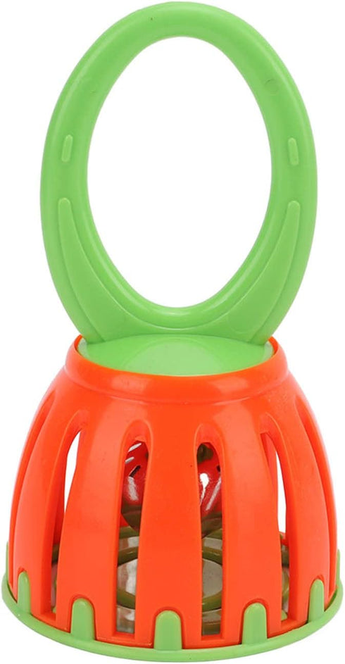 Healthy Oval Handle Baby Cage Bell Shaker Toy - Convenient and Detachable for Early Training
