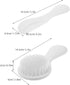 Set TOYANDONA Hair Brush and Comb Soft Bristles Newborn Hair Comb Cradle Cap Brush Gentle Scalp Massage Grooming Kit