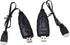 Blomiky 2 Pack 3S 1.5A USB Charger Cable - Suitable for RC Car, Boat, Airplane, Drone, 11.1V USB