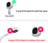 KHQBG 360 Flexible Baby Monitor Mount for Nanit Pro Smart Baby Monitor & Flex Stand |No Tools, No Wall Damage, Portable