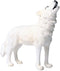 Flormoon Realistic Roaring Wolf Animal Figures - Plastic Early Educational Toys Cupcake Topper for Kids 3+