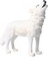 Flormoon Realistic Roaring Wolf Animal Figures - Plastic Early Educational Toys Cupcake Topper for Kids 3+