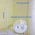 Vilemoon Set Crib Canopy Holder Mosquito Net Stand Holder Metal Adjustable Clip-On Stand Bracket for Rack Mosquito Net
