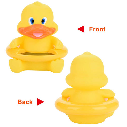 Dan&Dre 6 Styles Baby Bath Thermometer, LED Temperature Display, Floating Cute Animal Thermometer (Yellow)