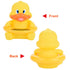 Dan&Dre 6 Styles Baby Bath Thermometer, LED Temperature Display, Floating Cute Animal Thermometer (Yellow)