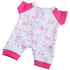 Constructive Playthings Washable Pajama Outfits for 10 inch Baby Dolls, Set of 4 with Hook and Loop Closures