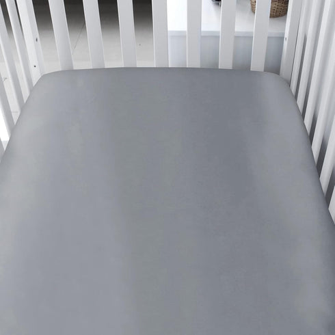 2 Pack, Cozy Satin Crib Sheets for Baby Hair Fitted Crib Sheet for Standard Crib Mattress, Toddler Sheets