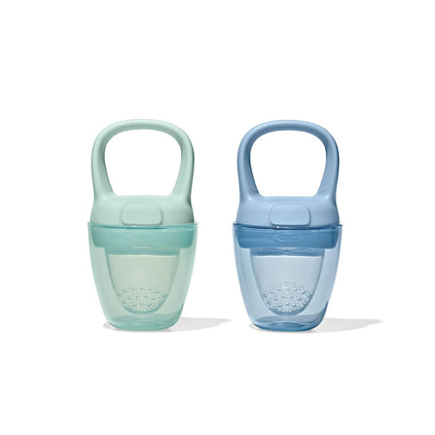 OXO Tot Silicone Self-Feeder 2 Pack - Opal and Dusk Colors